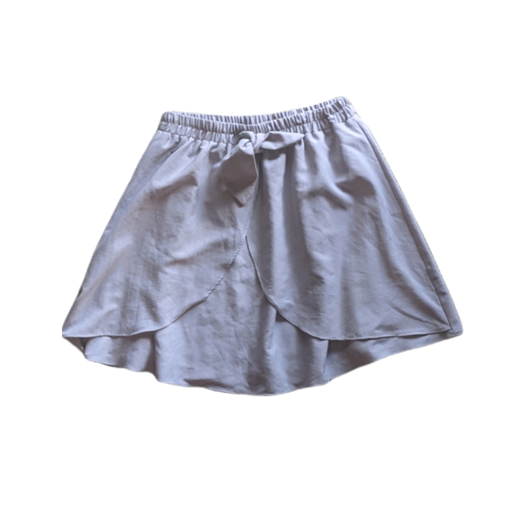 Everly Tulip Mini Skirt Elastic Waist Lavender Purple - Size Medium